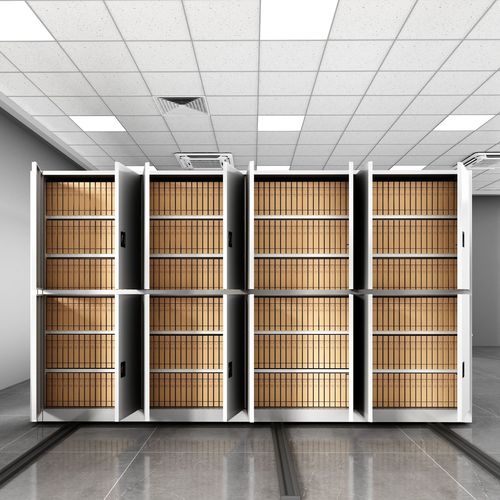 密集架檔案室智能移動(dòng)密集柜鋼制檔案架手搖式電動(dòng)資料憑證文件柜